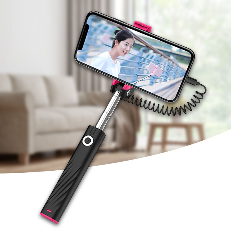 KAKUSIGA KSC-152 MEIPAI Selfie Stick Scientific Anti Shake Easy Capture Remote Control Shooting in Seconds (Lightning)