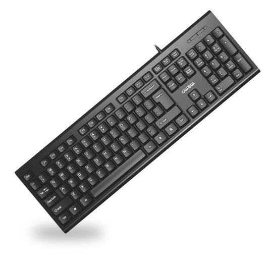 Kakusiga KSC-359 AOBO USB Wired Keyboard, Plug and Play Keyboard Fully Compatible with splash-proof design, Use in Liberty