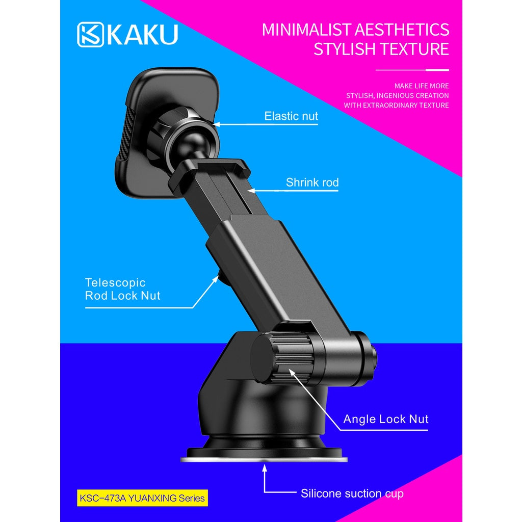 Kaku KSC-473A YUANXING SERIES Magnetic Telescopic Car Mobile Stand Holder